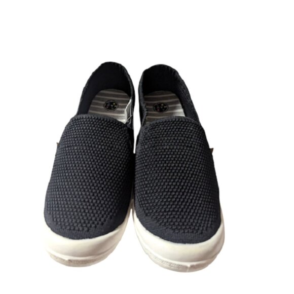 Maui and Sons Womens Black Woven Waffle Weave Slip On Sneakers Size 7.5 NWT NWOB - Picture 1 of 6